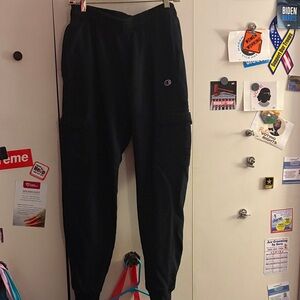 Champion Black Casual Joggers super thick with side pockets as well